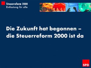 SPD Praesentation Steuerreform 2000
